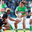 Josh Papalii in action for the Canberra Raiders.