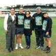 Zahara Temara's partner Seta (left) and sister Chante (right) heled organise for a surprise visit by their grandparent for her 50th NRLW match.