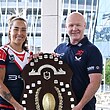 Roosters celebrate NRLW Minor Premiership receiving inaugural Nellie Doherty Shield