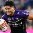 Shawn Blore in action for the Melbourne Storm.