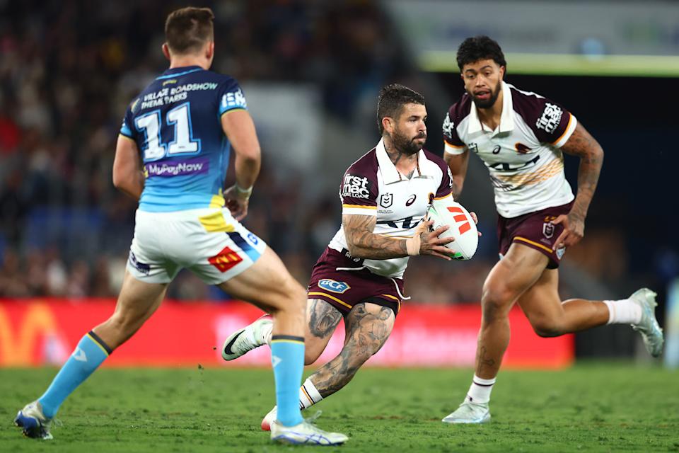 Seen here, Brisbane Broncos captain Adam Reynolds.