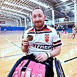 England's Nathan Collins received the Jack Brown Medal, named after team-mate Jack Brown.