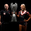 Father and daughter John and Jasmin Strange are aiming to win a second premiership together with Sydney Roosters.