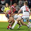 Frank-Paul Nu'uausala in action for the Roosters.