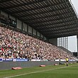 Fans at the Brick Community Stadium, Wigan