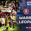 Leigh's Bailey Hodgson has the ball forced free by Wigan's Liam Byrne and Liam Marshall