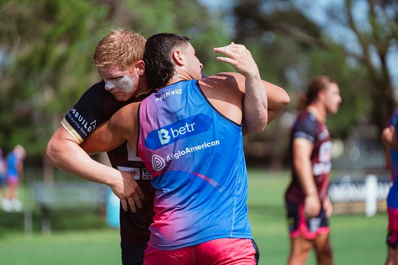 Thomas Flegler training with the Dolphins.