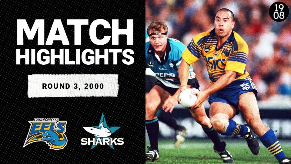 Down to the Wire | Round 3, 2000 | Eels vs Sharks | Classic Match Highlights | NRL