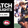 Parramatta Eels v South Sydney Rabbitohs | Round 13, 1989 | Classic Match Highlights