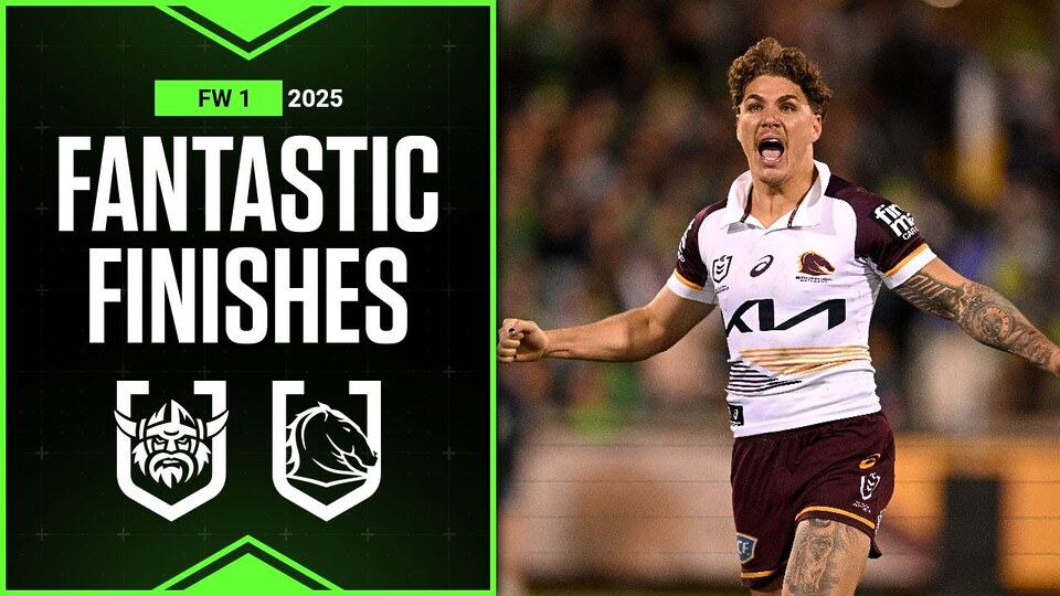 NRL Highlights | NRL Best finishes of 2025: Raiders v Broncos - Finals Week 1 | Season Highlights
