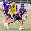 Sua Fa'alogo at Storm pre-season training.