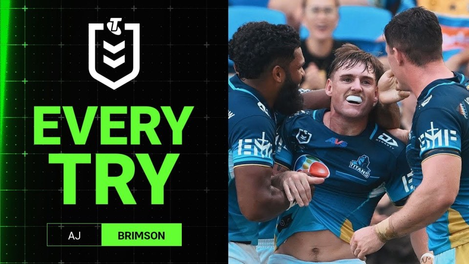 NRL Highlights | AJ Brimson's 2025 try-scoring season