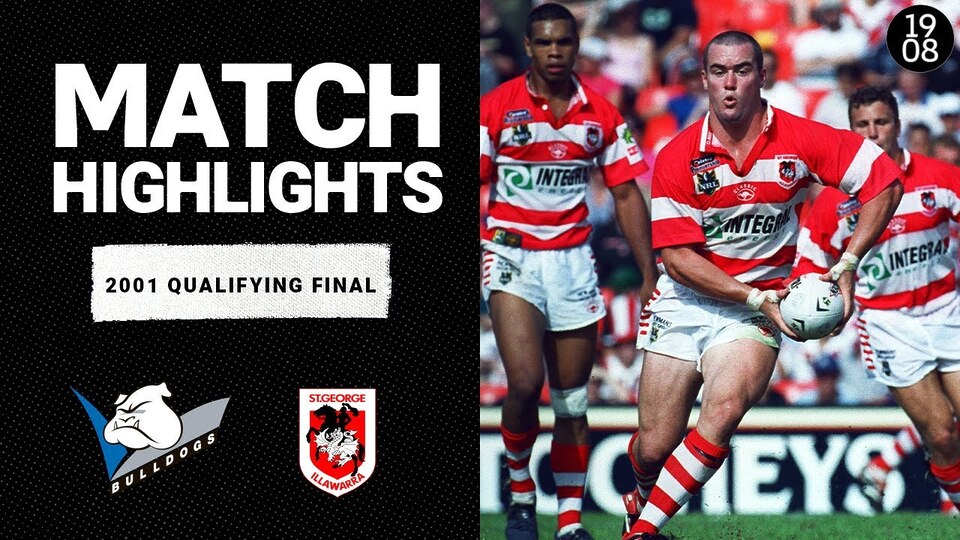 Epic Clash: Canterbury Bulldogs vs  Dragons 2001 Highlights