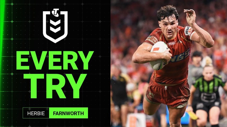 NRL Highlights | Herbie Farnworth's 2025 try-scoring season