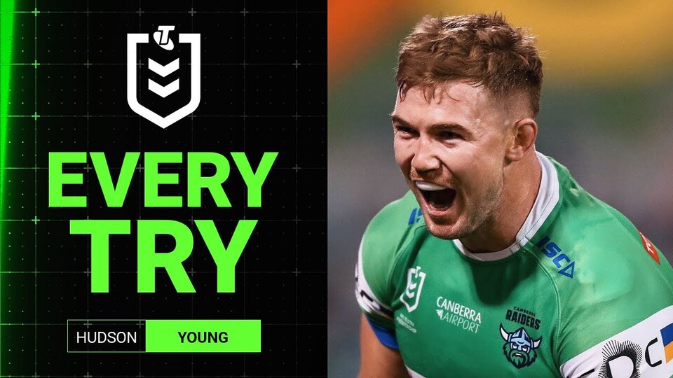 NRL Highlights | Hudson Young's 2025 try-scoring season