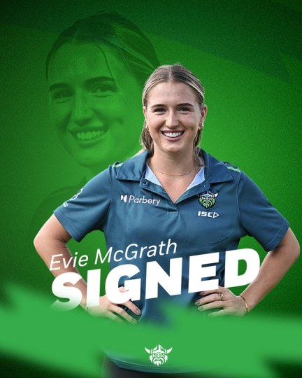 McGrath joins Raiders NRLW squad