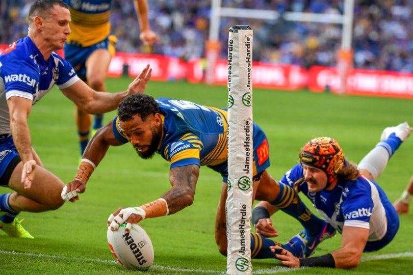Addo-Carr scored the first of his team's six tries vs the Bulldogs in Round 7