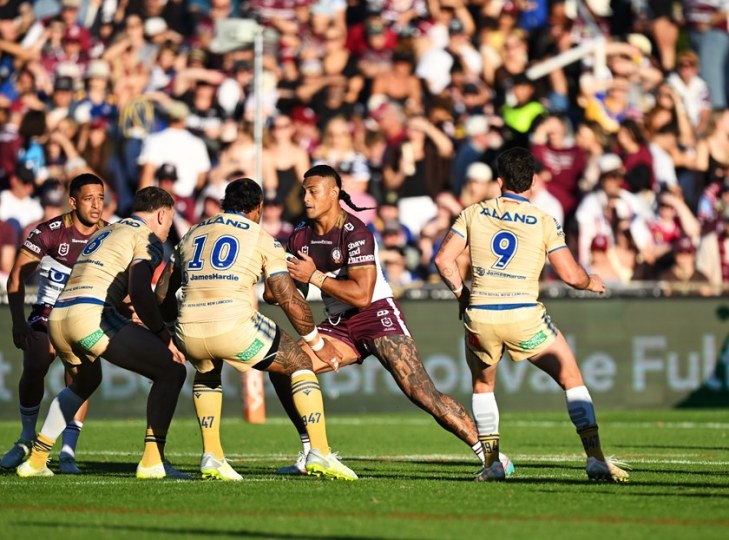 Haumole Olakau'atu made 229 run metres and nine tackle breaks against the Eels