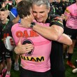 Ivan Cleary and Mitch Kenny share a special moment.