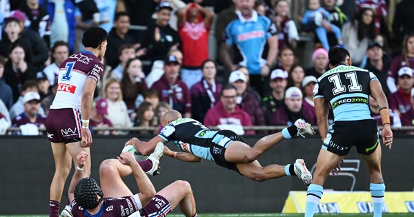 Cronulla crash Manly's party to keep the Steve Rogers Memorial Trophy