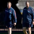 (L-R) Trent Robinson and Michael Cheika.