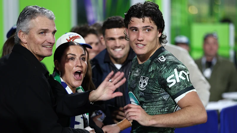 Mixed emotions for Ivan Cleary as son Jett stars on debut to put Warriors on top