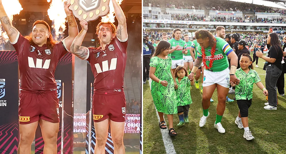 Josh Papali'i in NRL and State of Origin.