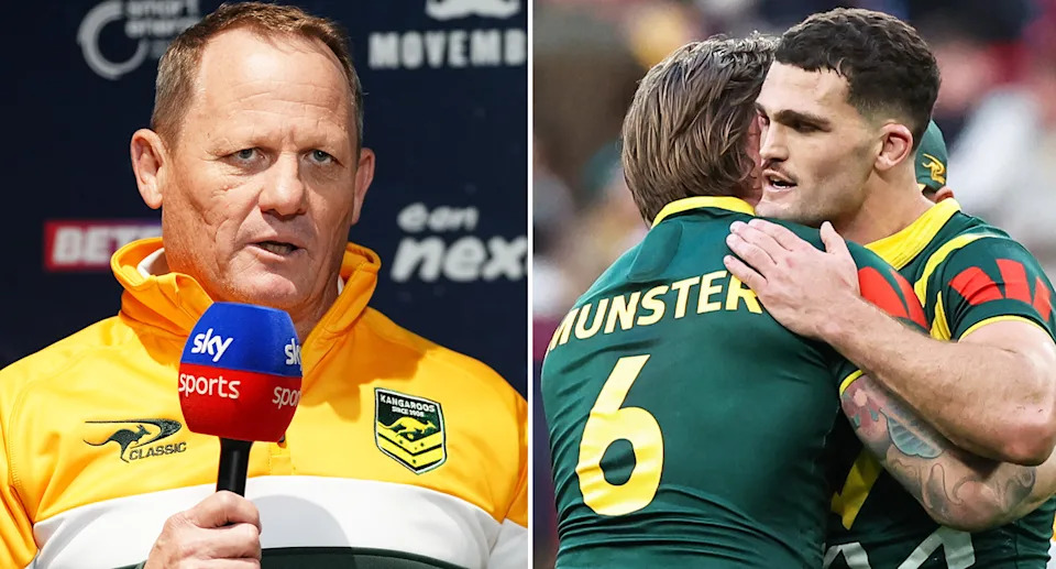 Nathan Cleary's foot injury could have major ramifications for Kevin Walters' Kangaroos squad and the World Cup fate of a rival NRL halfback. Pic: Getty