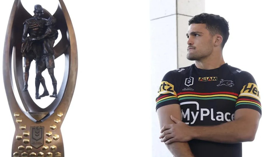 Nathan Cleary Panthers NRL trophy - Getty Images