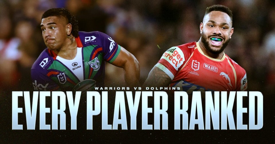 NRL Finals player rankings: Every Warriors and Dolphins player rated 1-34