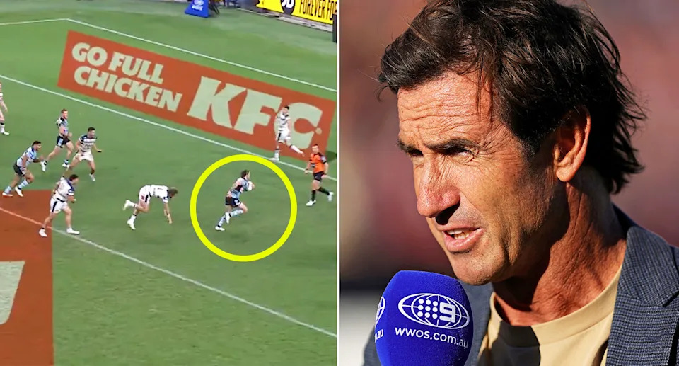 Nicho Hynes and Andrew Johns.
