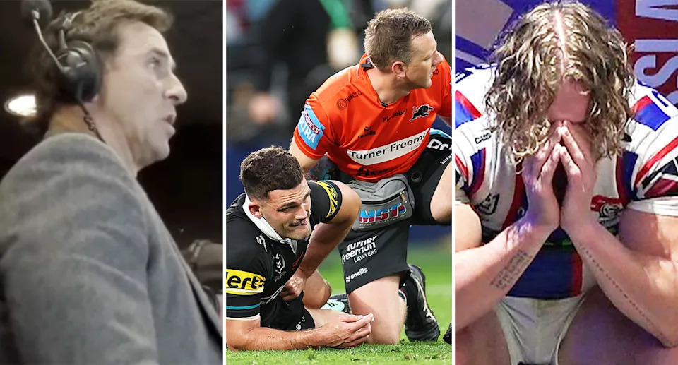 Andrew Johns, Nathan Cleary and Phoenix Crossland.