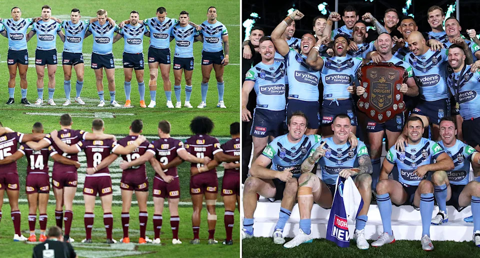 Paul Vaughan in action for NSW in State of Origin.