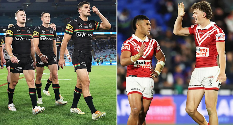Panthers and Dolphins players in the NRL.