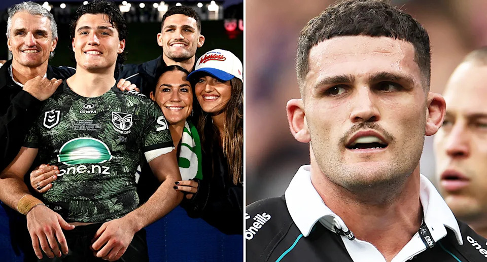 Nathan Cleary with family.