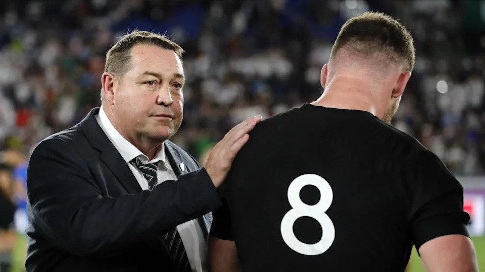 (L-R) Steve Hansen and Kieran Read