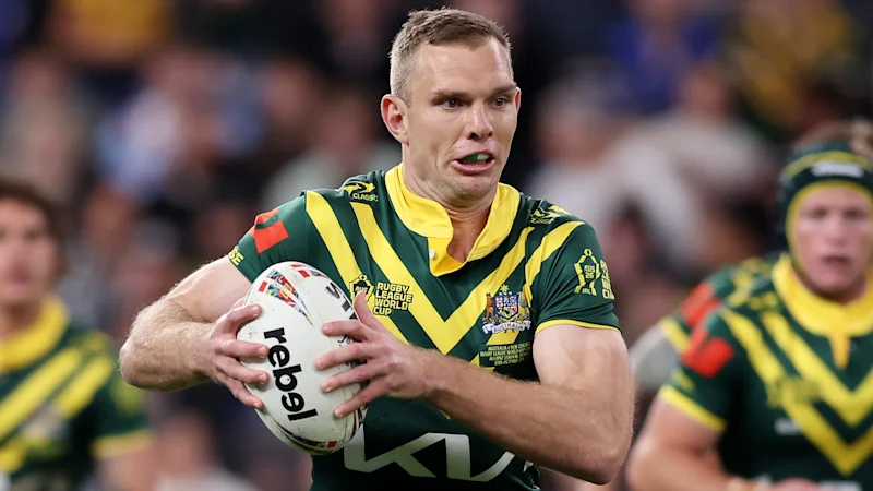Tom Trbojevic scored three tries for Australia against Fiji. He still wasn’t happy