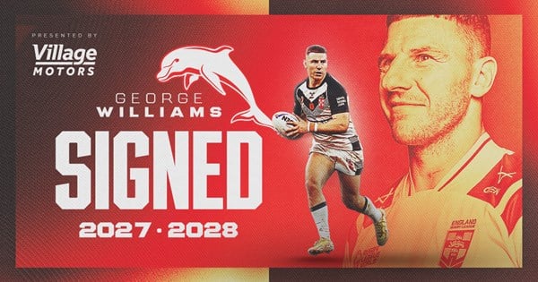 England captain George Williams to join the Dolphins in 2027